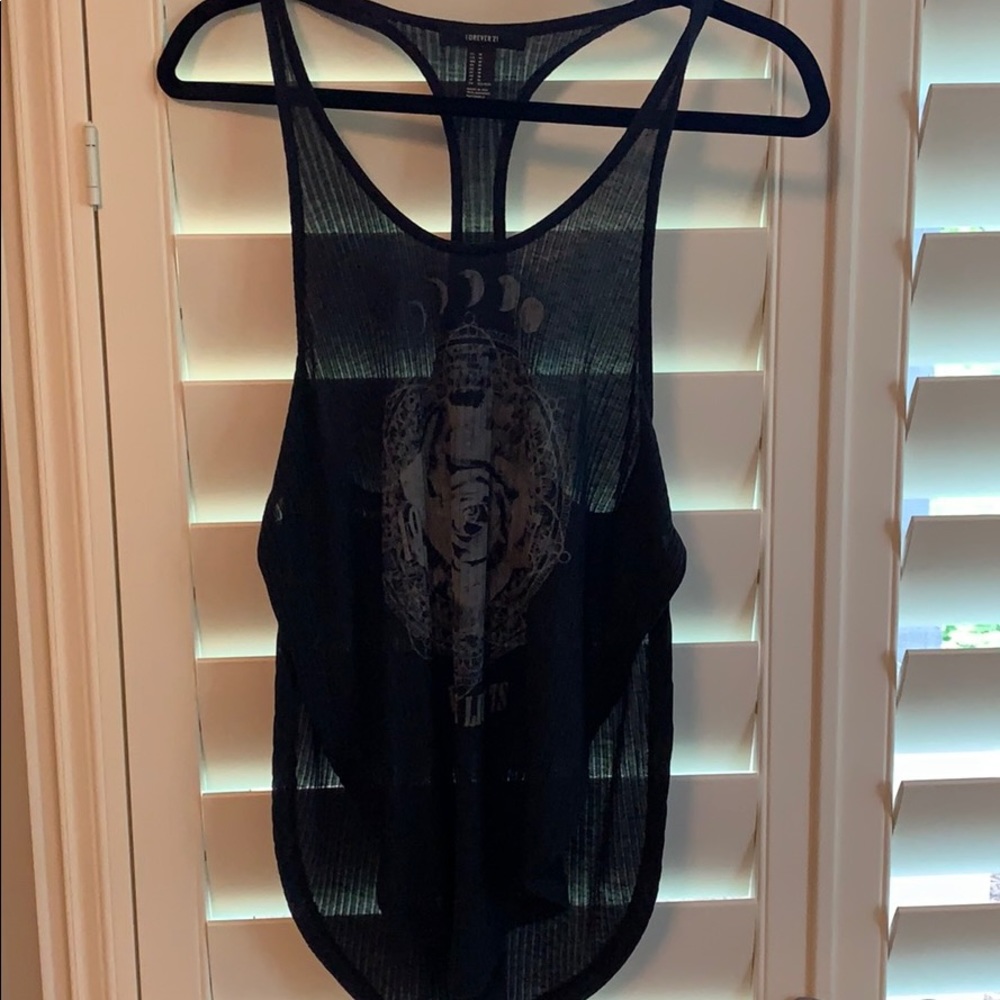 Flowy black tank top